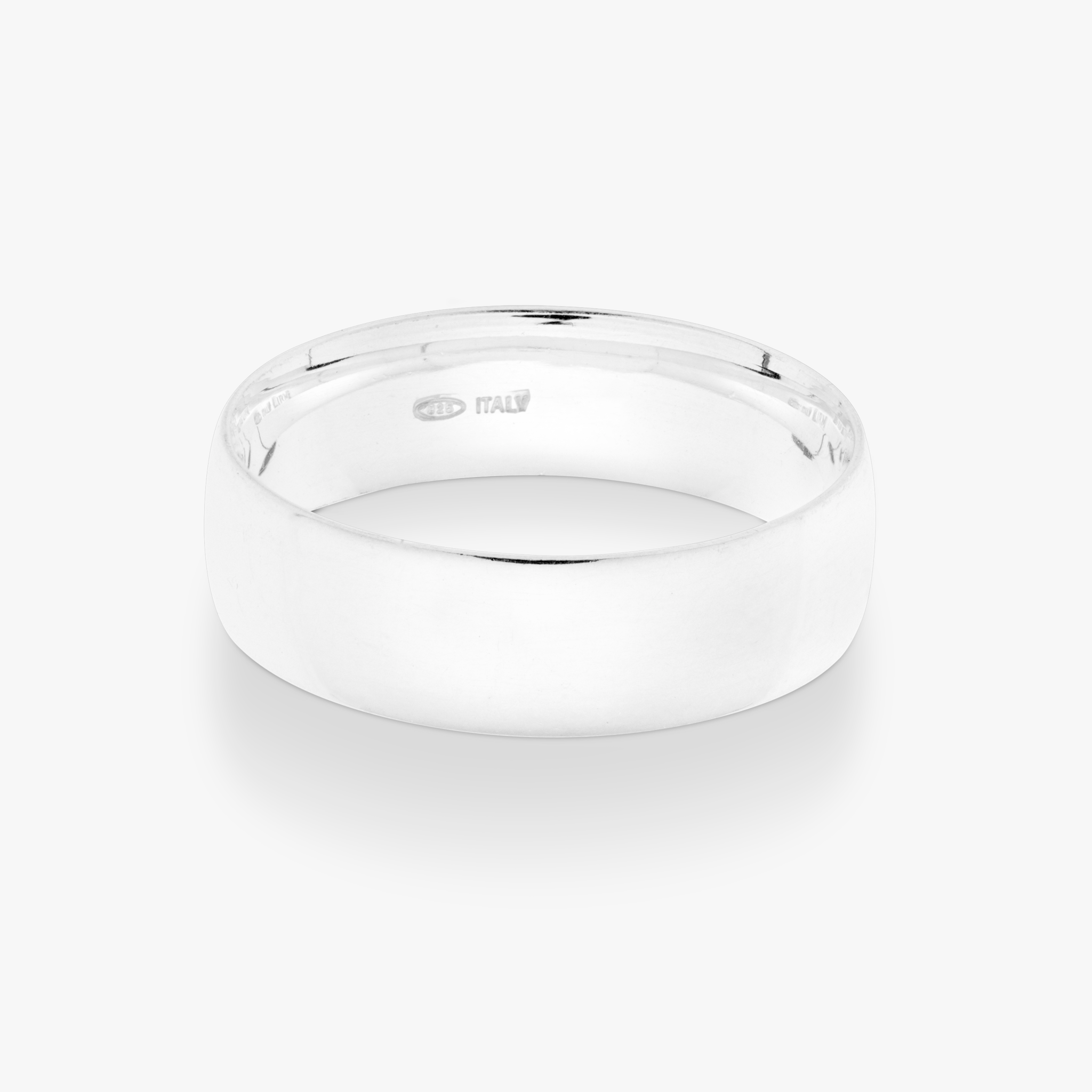 Comfort Fit Dome Band Ring in Sterling Silver, 4mm – Miabella