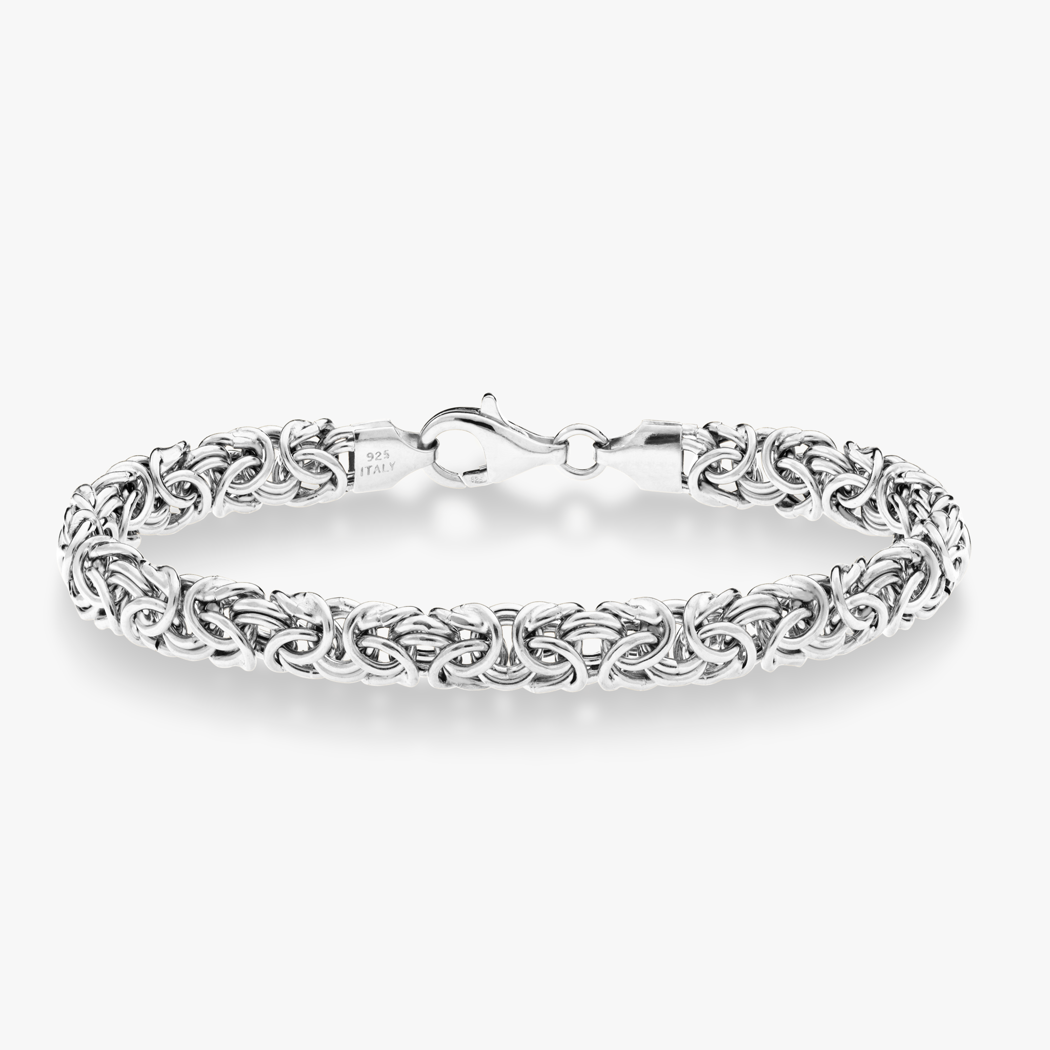 925 Sterling Silver Byzantine Bracelet