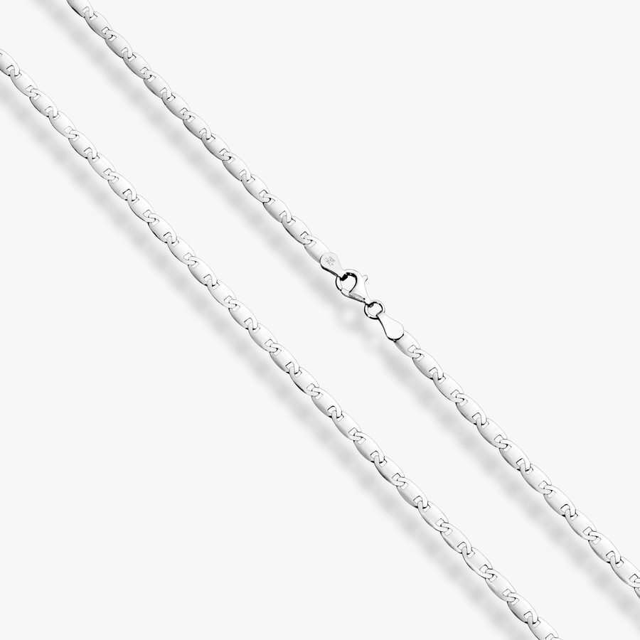 Valentino Chain Necklace in Sterling Silver, 3.5mm