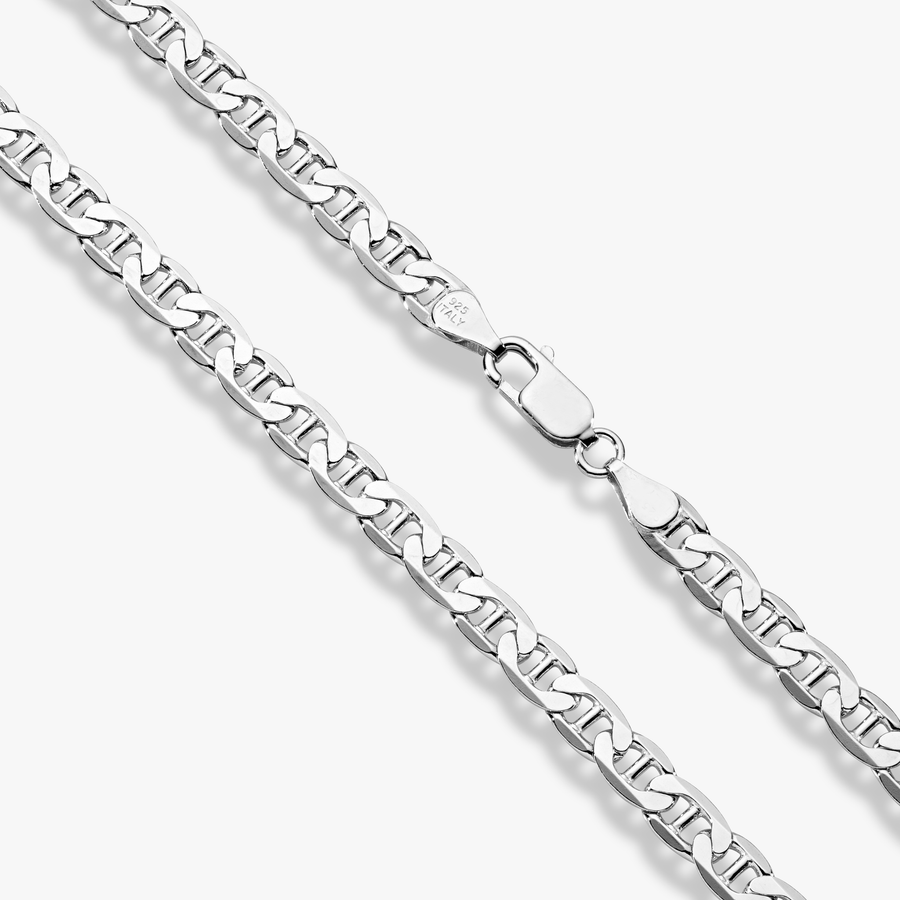 Mariner Chain Necklace in Sterling Silver, 6mm