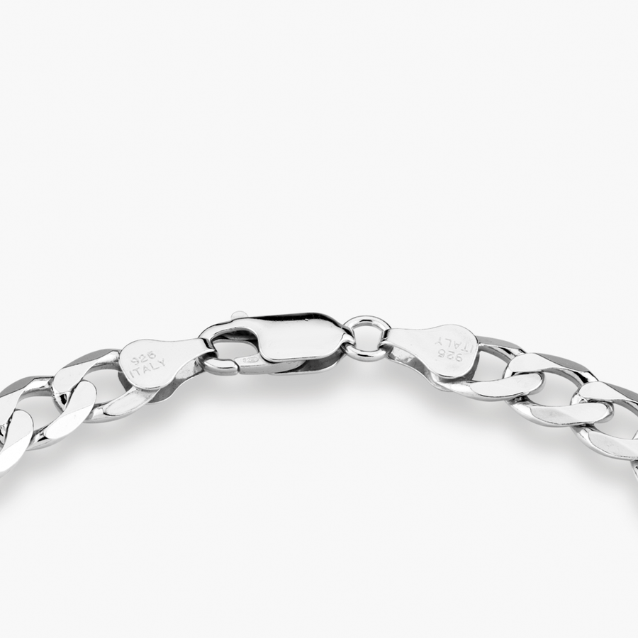 925 Sterling Silver Solid Cuban 10.5mm ITProLux Curb Link Bracelet –  Giorgio Bergamo