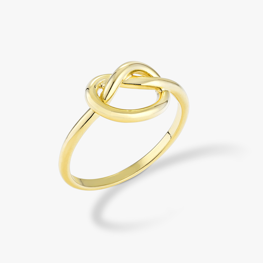 Knot Ring in 18k gold over sterling silver