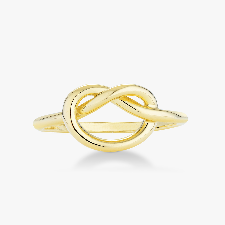 Knot Ring in 18k gold over sterling silver