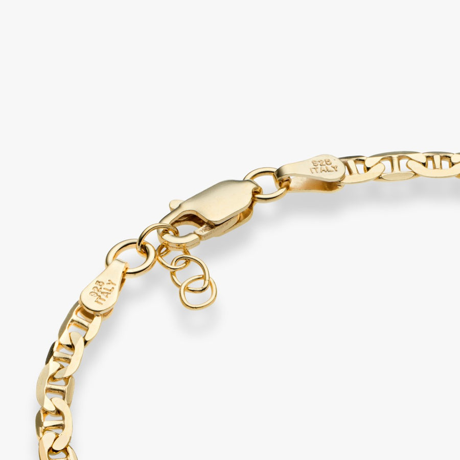 Wholesale 6.5 3mm Mariner Chain Bracelets 14kt Gold Filled
