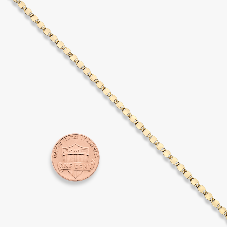 Mirror Link Necklace in 18k gold over sterling silver