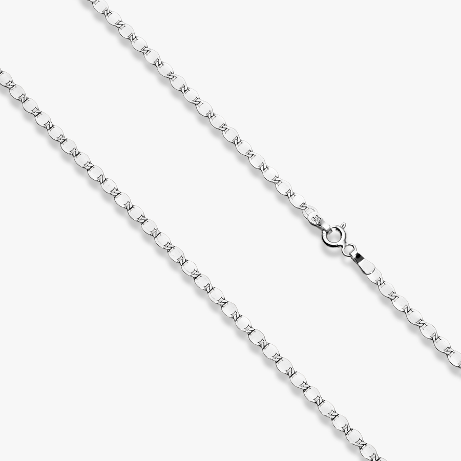 Mirror Link Necklace in Sterling Silver