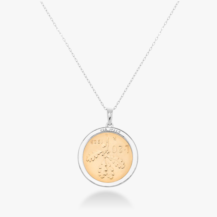 Italian lira 2025 coin necklace