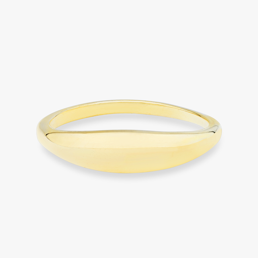 Signet Ring in 18k gold over sterling silver