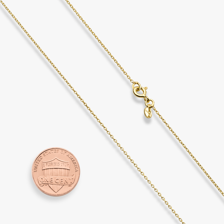 Slide Bead Pendant Necklace in 18k gold over sterling silver